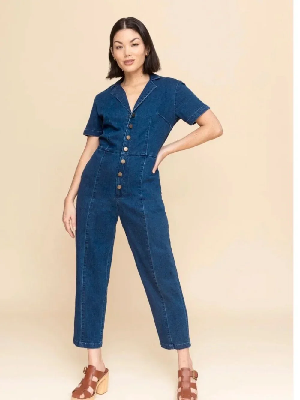 Mixed by Nasrin Everyday Denim Jumpsuit (HEMMED)